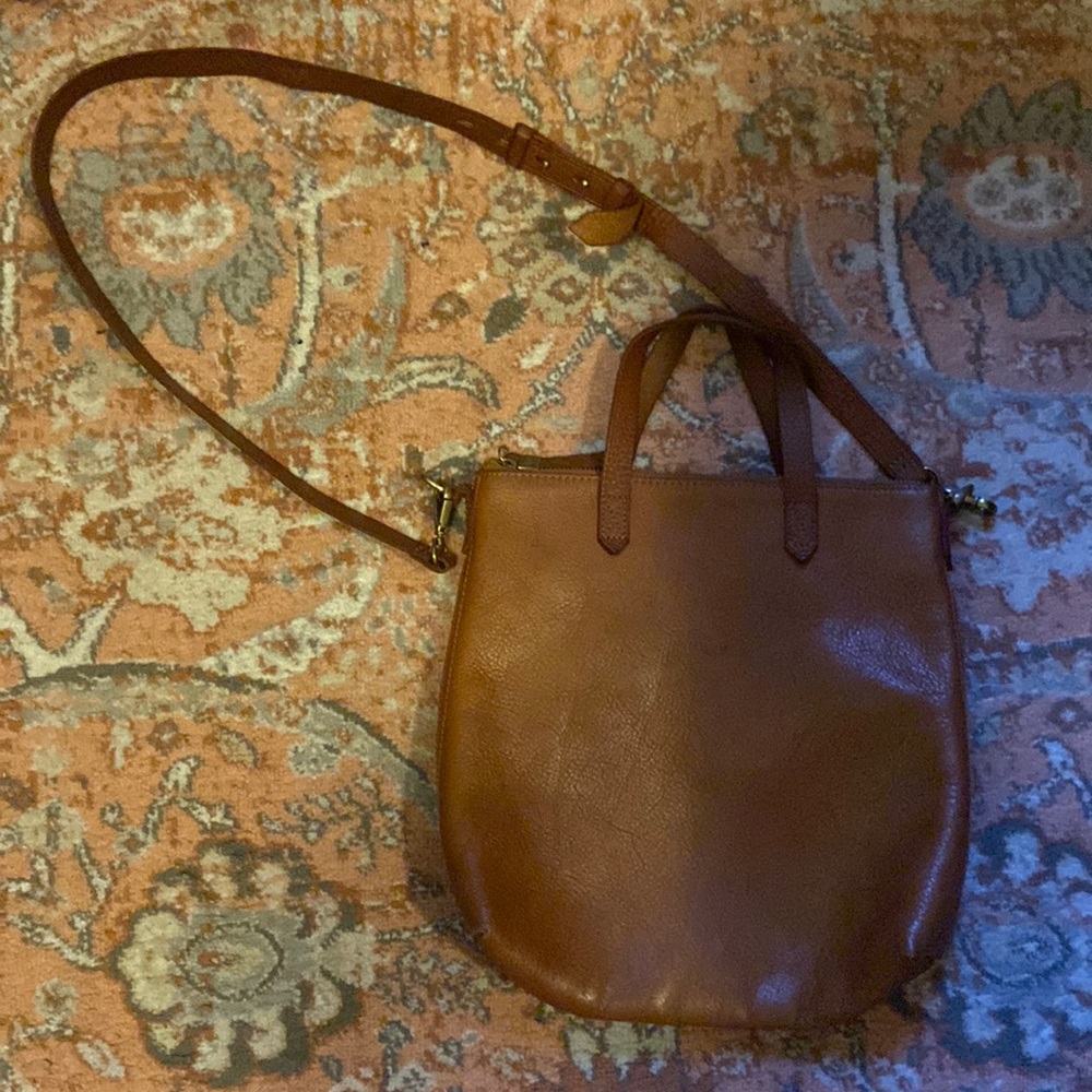 Madewell leather bag with small stain on leather